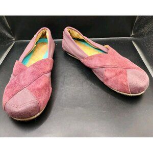 Mozo Women's Sport Suede Canvas Work Shoe Size US 8 Beet Style 3740